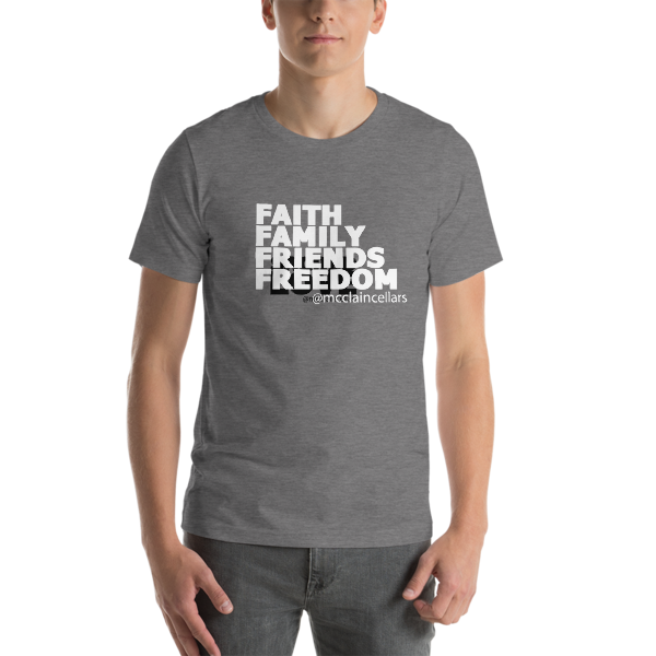Faith, Family, Friends, Freedom Short-Sleeve Unisex T-Shirt