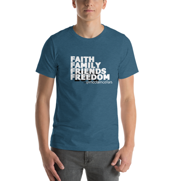 Faith, Family, Friends, Freedom Short-Sleeve Unisex T-Shirt