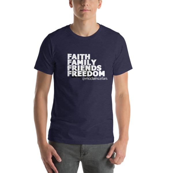 Faith, Family, Friends, Freedom Short-Sleeve Unisex T-Shirt