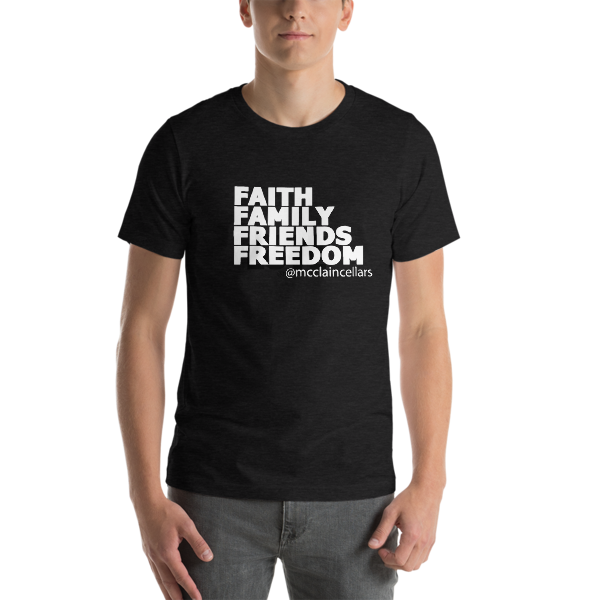 Faith, Family, Friends, Freedom Short-Sleeve Unisex T-Shirt
