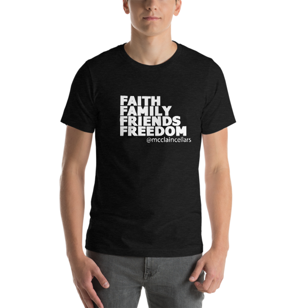 Faith, Family, Friends, Freedom Short-Sleeve Unisex T-Shirt