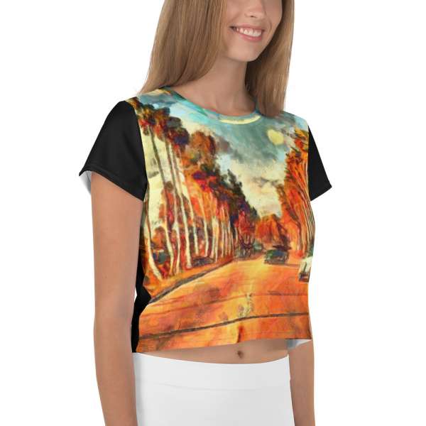Purpose Road All-Over Crop Tee