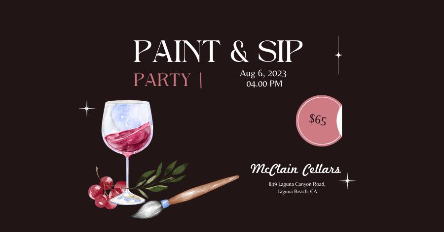 Paint & Sip with Sofia McClain at McClain Cellars!