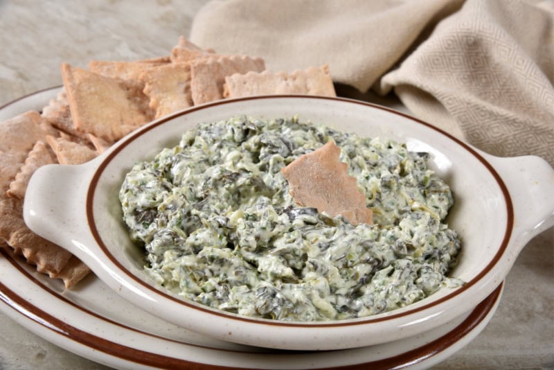 What wine goes with spinach dip?